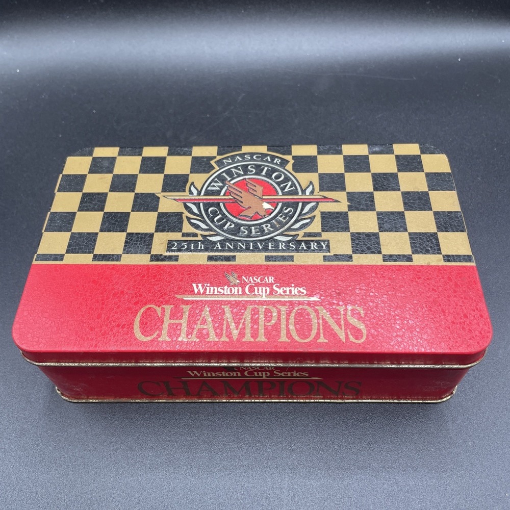 NASCAR Winston Cup Series Champions 25th Anniv. Tin w/Champions 50 Matchbooks
